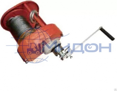 Лебедка ручная барабанная Euro-Lift CHW 0.5 (0,5т, длина каната - 40м)