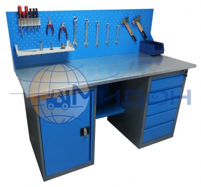 Верстак с драйвером и тумбой ВДТ-1.9 (ШхГхВ,мм) 1900x685x850