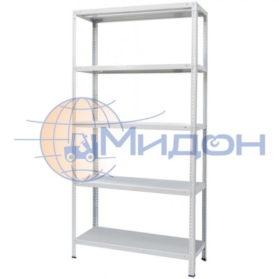 Стеллаж полочный Лайт ТС-2585 (2500х1000х800) 500 кг(стеллаж), 120 кг(полка), 5 полок обычные