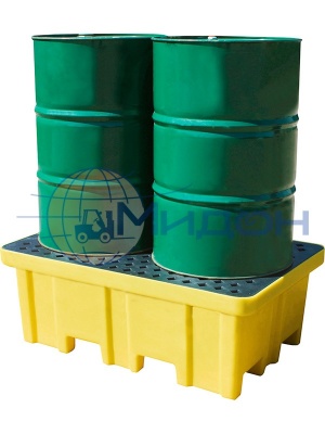 Контейнер пластиковый под локализацию ПдО Б2 1220 х 820 х 450 с пластиковым паллетом