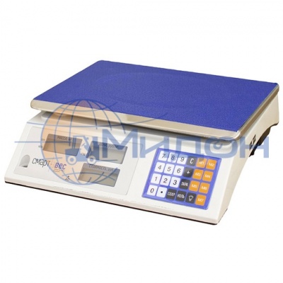 Весы торговые Смартвес ВП-15 без стойки, с поверкой