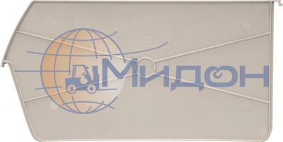 Разделитель длины 5004-1 для ящика пластикового 5004 серый, сплошной 357 х 187 х 3