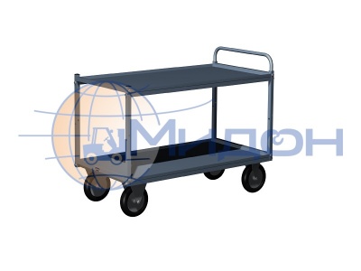 Тележка инструментальная 08.520 Ferrum Титан 2 полки 1203х615х921h