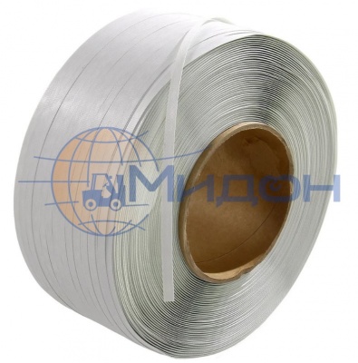 Лента полипропиленовая (ПП) 12х0,7мм (белая) 1 бухта 2000 м (автомат, полуавтомат, ручная)