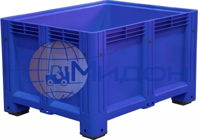 Контейнер пластиковый D-Box 1210 S (760) крупногабаритный 1200 х 1000 х 760 сплошной на ножках