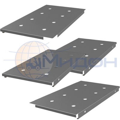 Комплект перфорированного металлического настила для стеллажа Профи-Т Т130/1 490/1225 мет. настил осн. 300 х 495 (2шт) , доб. 318 х 495 (2шт)