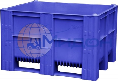 Контейнер пластиковый 10-100 крупногабаритный 1200 х 1000 х 740 сплошной на полозьях