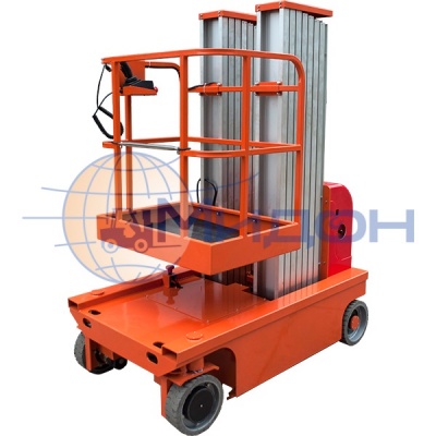 Подъемник телескопический двухмачтовый передвижной самоходный FSD 7.3000 (200кг 7,5м) (от АКБ, ЗУ-220В)