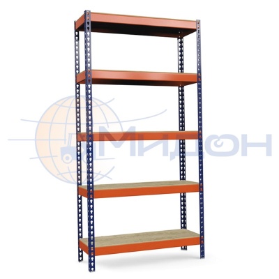 Стеллаж полочный Профи-Т с фанерным настилом Т-150/L (3000х1845х770) F/5 2500 кг(стеллаж) 300 кг(полка) 5 полок