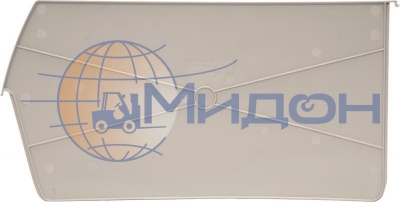 Разделитель длины 5006-1 для ящика пластикового 5006 серый, сплошной 463 х 237 х 3