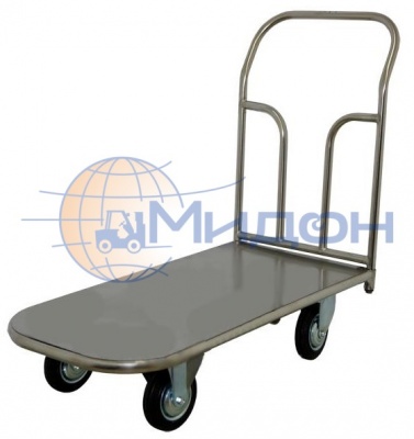 Тележка платформенная из нержавеющей стали ТП НЖ 2 ( 600х900х700 ) (без колёс)