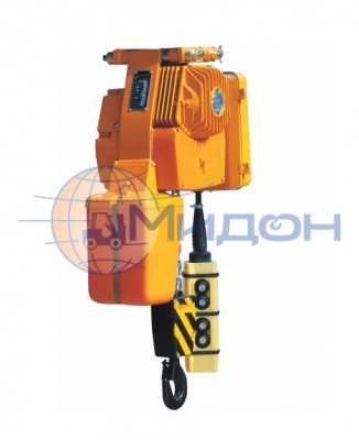 Таль электрическая цепная стационарная ВE012М на пальцах (Болгария) 250кг 12 м скорость подъёма 8.0/2.4 м/мин