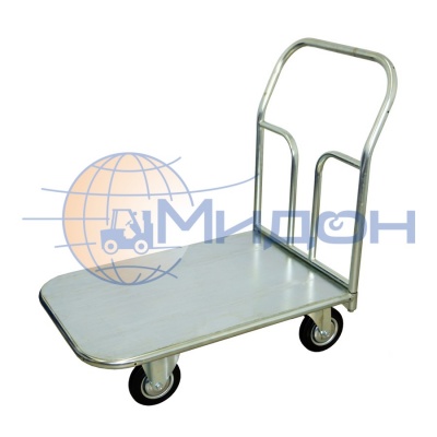 Тележка платформенная с гальваническим покрытием ТП Ц 1 ( 500х800х700 ) (колёса ф125: стандартные, Китай)