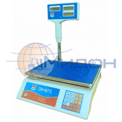 Весы торговые GreatRiver DH-873 (40кг/5г) LCD со стойкой