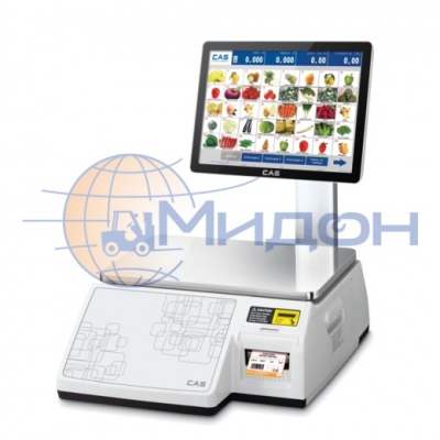 Весы торговые CAS CL7000-06S с печатью этикеток